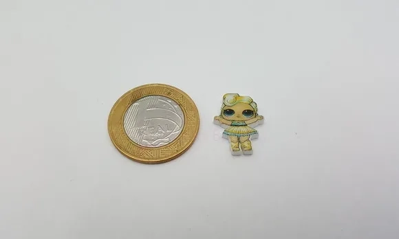 Pingente LOL Luxe em Acrílico UV de 2cm
