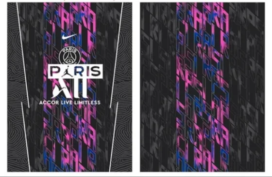 Vetor Camisa do psg personalizada 2022