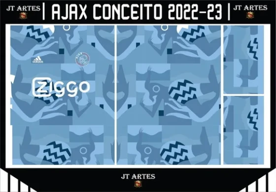 Vetor da Camisa Ajax Conceito 2022-23