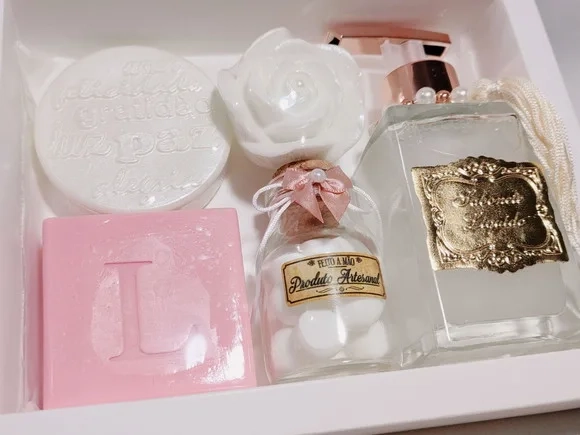 Presente Personalizado, Sabonete Líquido Luxo com Sabonetes