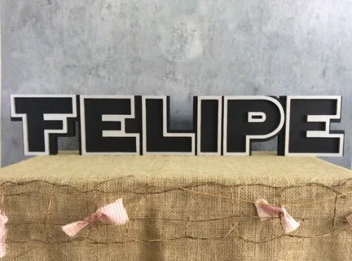 Letras Decorativas Personalizadas em MDF para Quarto de Bebê e Festas - Tema Star Wars