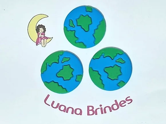 Aplique Planeta Emborrachado Pacote com 6 Unidades