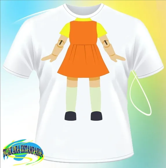 Camiseta Corpo Boneca Round 6 - Batatinha Frita 123
