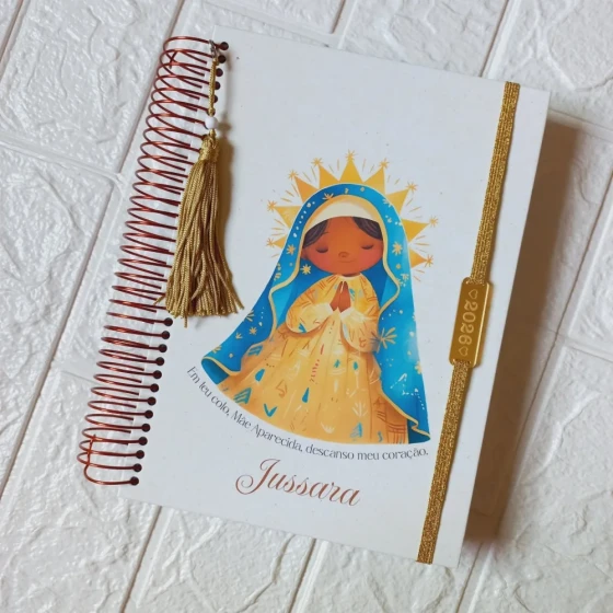 Agenda Católica 2027 com Evangelho Transcrito 1 Dia por Página Nossa Senhora Aparecida Cute