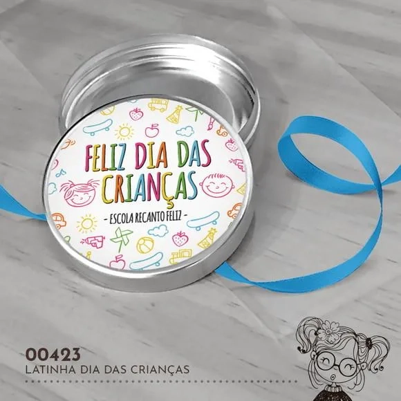 Latinha Adesivada Dias das Crianças - 00423