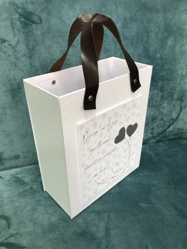 Handbag com Alça em Couro