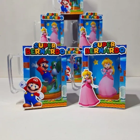 Caneca Acrílica na Caixa Mario Bros