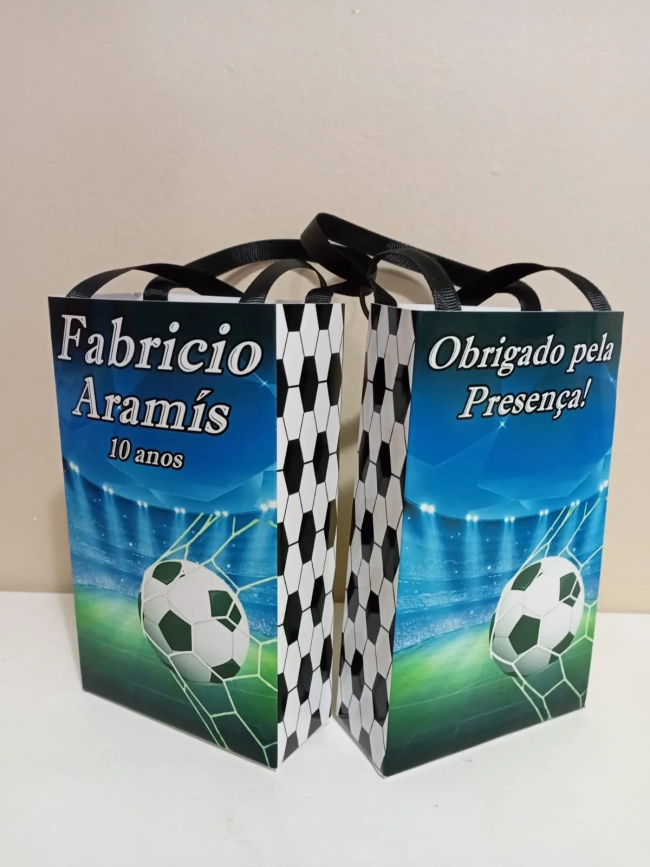 Sacolinhas Personalizadas Futebol para Lembrancinhas