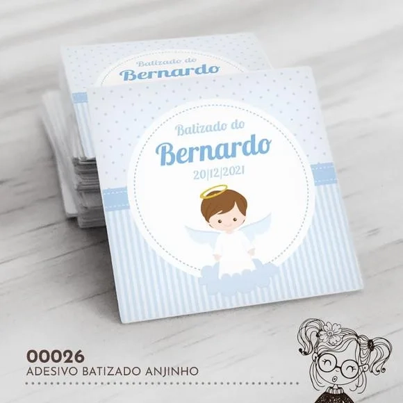 Adesivo Quadrado Anjinho - 00026
