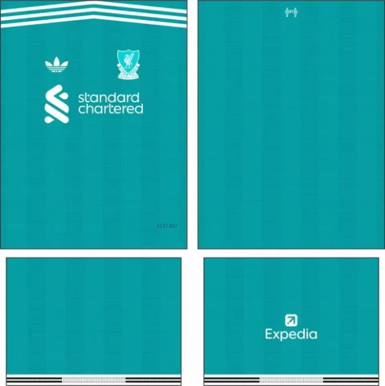 Arte Vetor Camisa Liverpool Terceira 2025-2026
