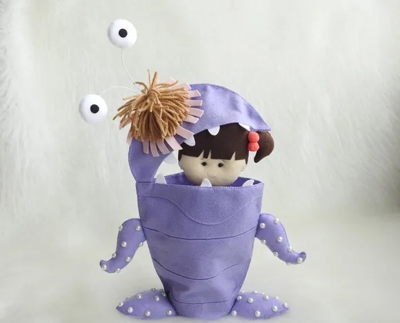 Boo Fantasiada Em Feltro (monstros Sa)