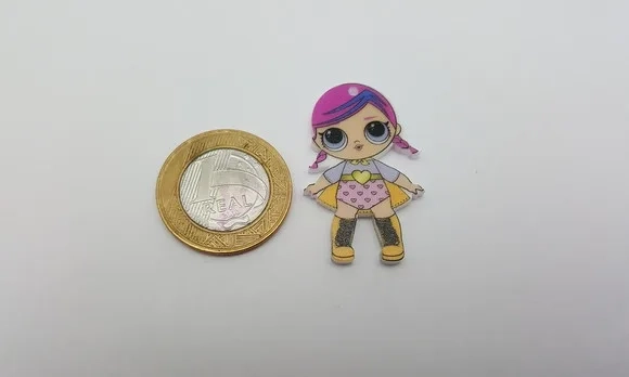 Pingente LOL Super BB em Acrílico UV de 4cm