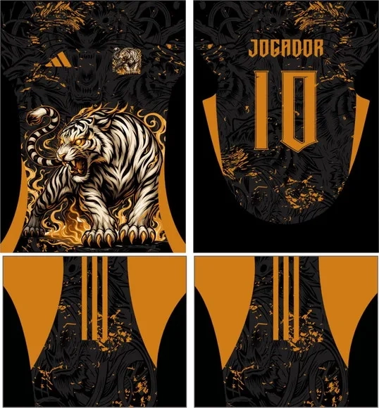 Arte Vetor Camisa Interclasse Tigre Mod-674