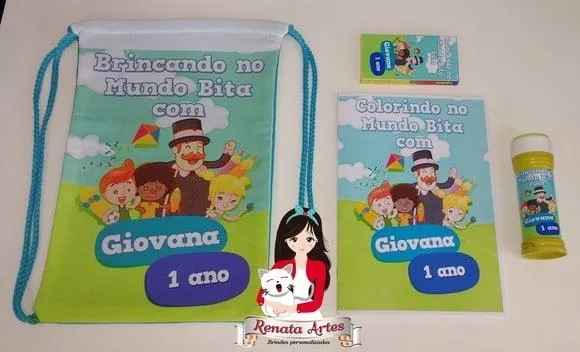 Kit diversão personalizado na mochila Mundo Bita