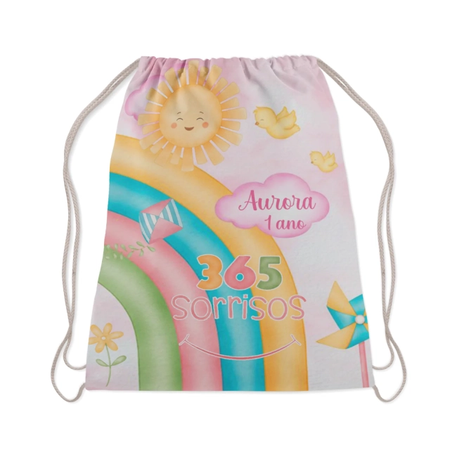 Mochilinha Personalizada Minha Primeira Volta ao Sol