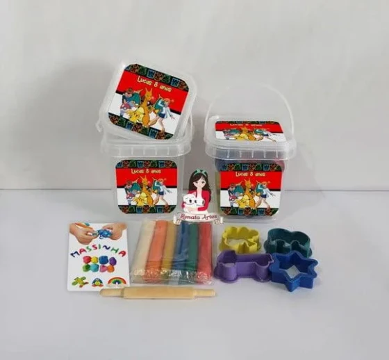 Kit Massinha no Baldinho Personalizado Pokemon