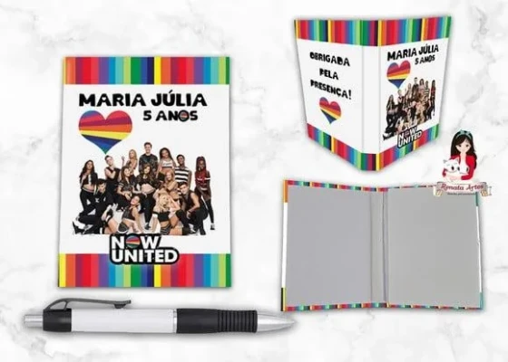 Bloquinho com Caneta Now United