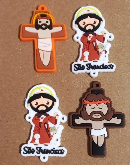 Kit Terço São Francisco de Assis com Crucifixo - 3 Kits