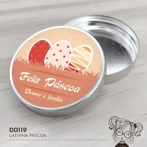Latinha Adesivada Páscoa - 00119