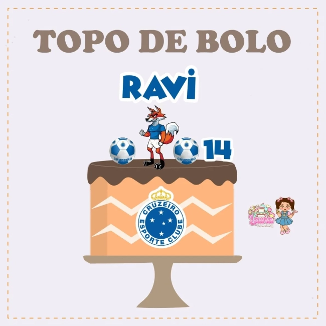 Kit Festa Só Um Bolinho CRUZEIRO ESPORTE CLUBE - Decoração de Festa