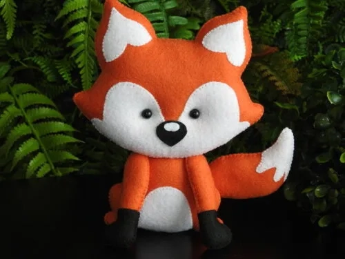 Raposa em Feltro - Mini Lembrança