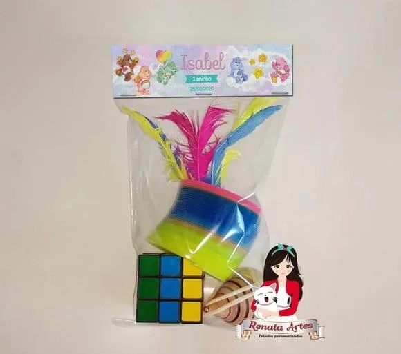 Kit Brinquedos Retrô Personalizado Tema Ursinhos Carinhosos