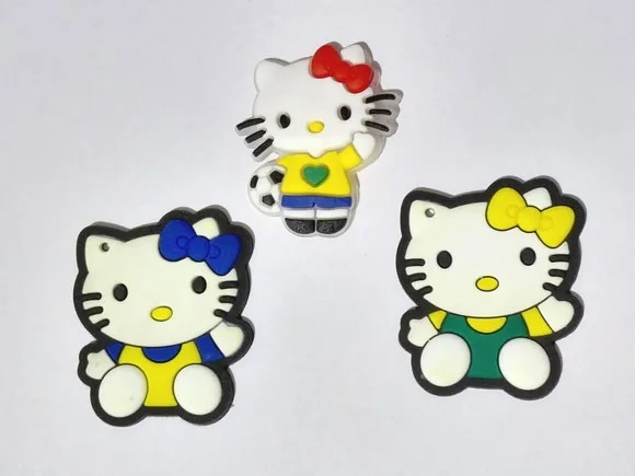 Aplique Hello Kitty Copa do Mundo Pacote com 6 Unidades
