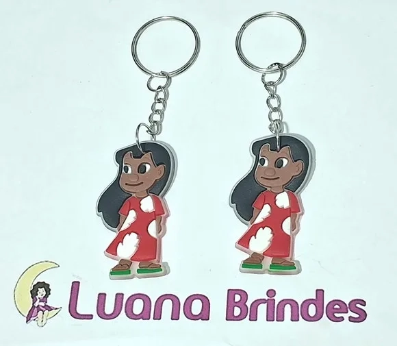 Chaveiro Lilo Emborrachado Pacotes com 6 Unidades