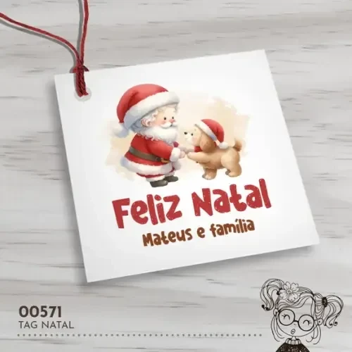 Tag Quadrada Natal - 00571