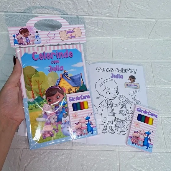 Kit Pintura Personalizado 14x20 - Doutora Brinquedo