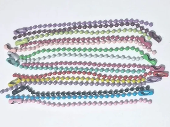 Corrente de Bolinha 10cm Pacote com 15 Unidades