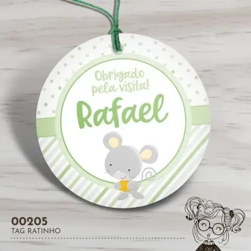 Tag Redonda Ratinho - 00205