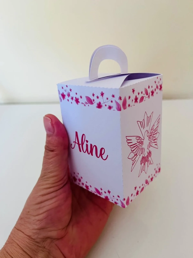 kit 15 Caixas Lembrancinhas Batismo Crisma Primeira Eucaristia Menina