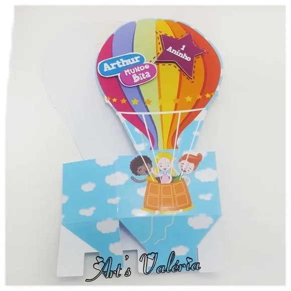 Caixa Balão para Doces Mundo Bita