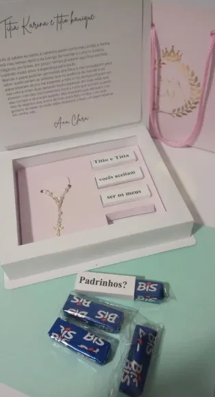 Caixa Padrinhos Batizado