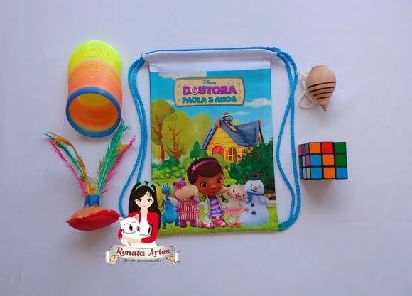 Mochila Brinquedos Retrô Tema Doutora Brinquedos