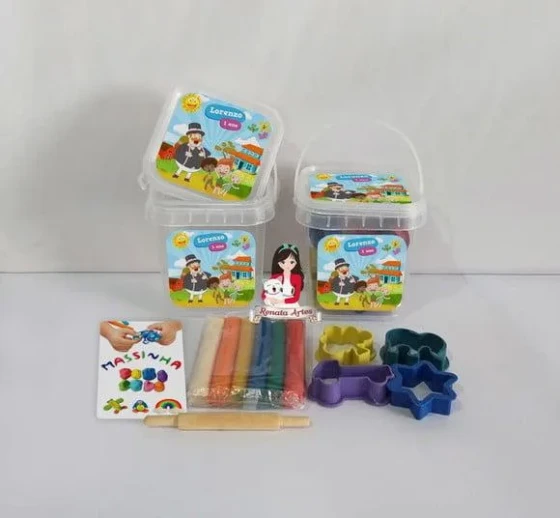 Kit Massinha no Baldinho Personalizado Mundo Bita