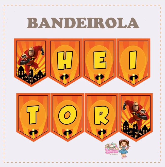 Kit Festa Só Um Bolinho ZEZÉ OS INCRIVEIS - Decoração de Festa