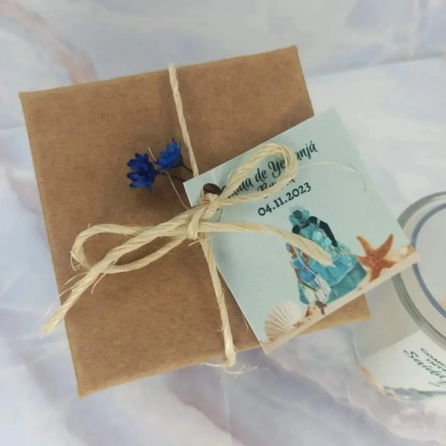 20 Unidades Vela Aromática no Copo Personalizada Orixa Iemanjá - Yemanjá - TRABALHAMOS COM QUALQUER TEMA