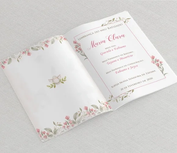 Livrinho De Orações Para Batizado - Divino Rosa