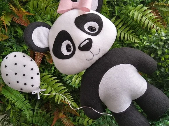 Panda em Feltro