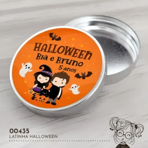 Latinha Adesivada Halloween - 00435
