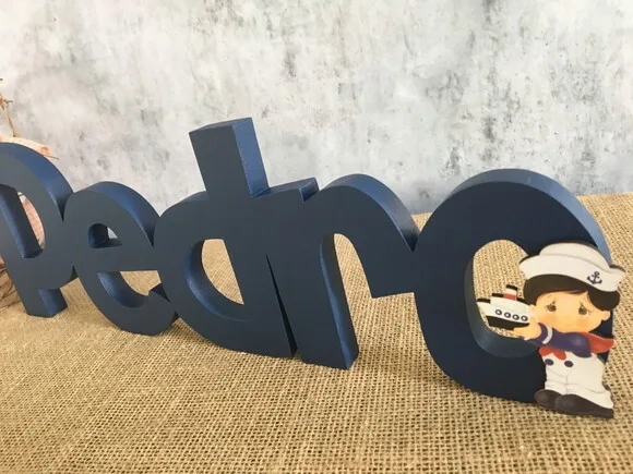 Letras Decorativas em MDF - MARINHEIRO