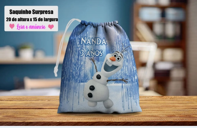 Saquinho Supresa para lembrancinhas  Olaf Frozen