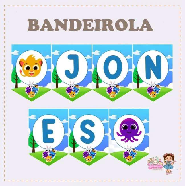 Kit Festa Só Um Bolinho BOLOFOFOS - Decoração de Festa