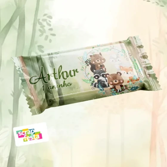 Kit Kat Personalizado Festa Floresta Bosque Encantado