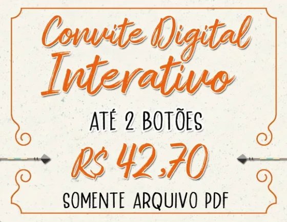 Convite Digital Interativo - até 2 Botões