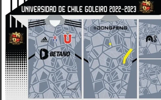 Vetor Camisa Universidad De Chile Goleiro 2022-2023