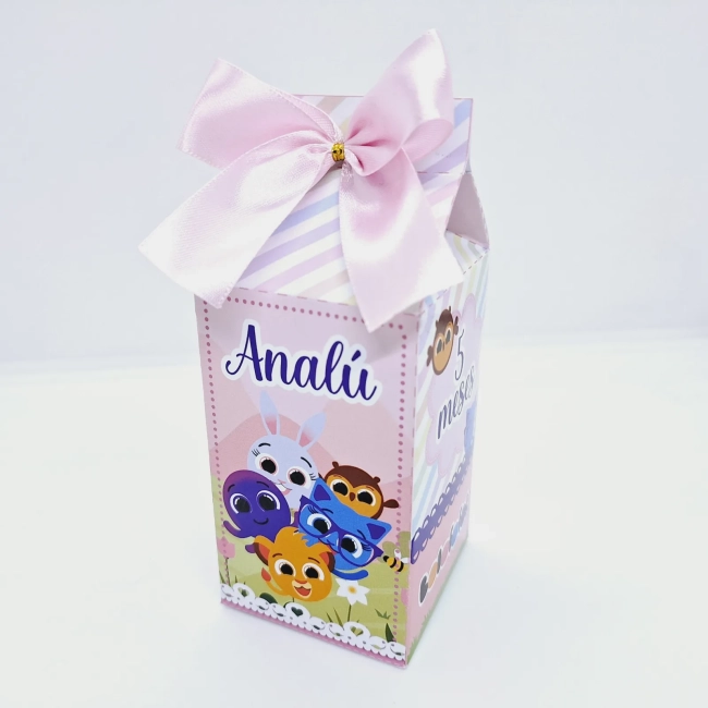 PEGUE E MONTE - Kit Festa BOLOFOFOS ROSA - Decoração de Festa - Caixinhas Personalizadas