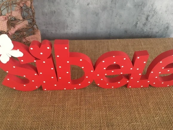 Letras Decorativas - nome em MDF Linha CH